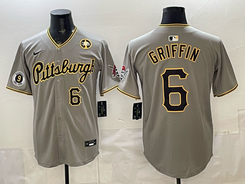 Men Pittsburgh Pirates #6 Griffin grey Game 2026 Nike MLB Jersey 0401005